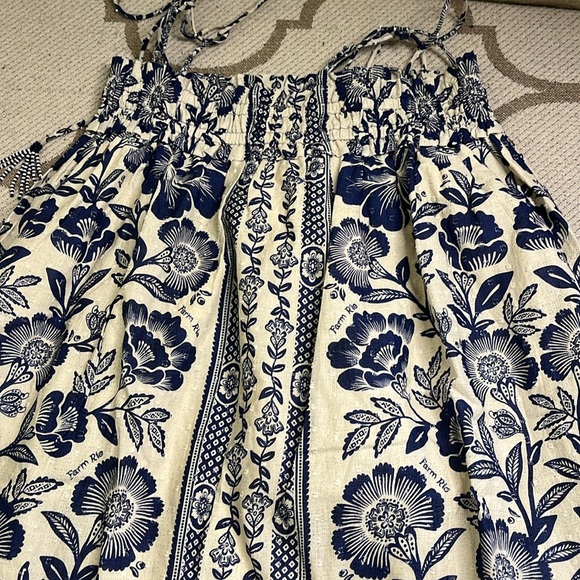 Farm Rio Blue Pineapple Garden Patterned Midi dress - Picture 7 of 16